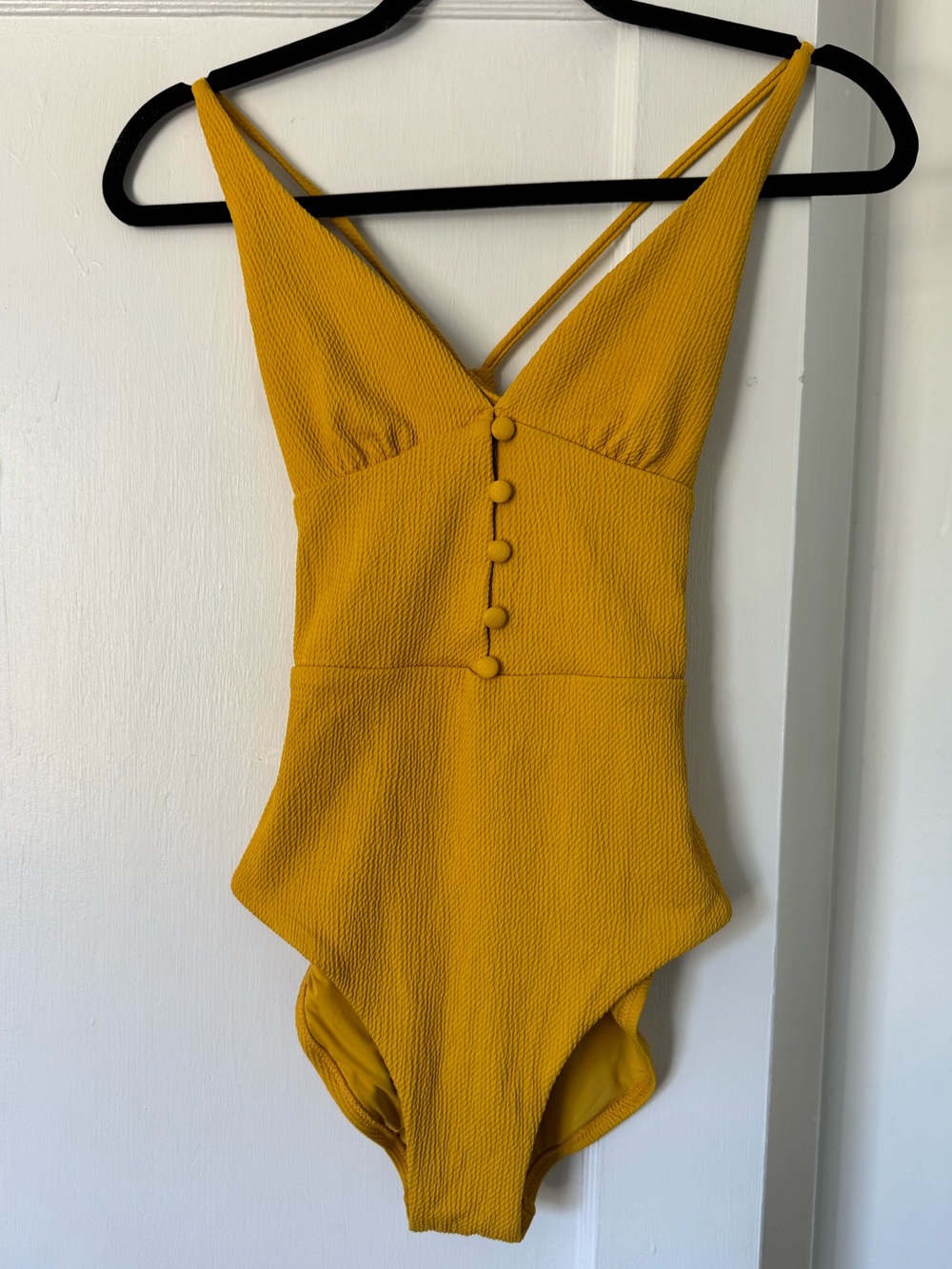 Red Carter Button Up One Piece Swimsuit